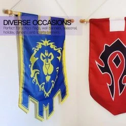 ANLEY 2.9 ft. Wooden Banner Pole-Horizontal Flag Hanger for House Sports Dynasty Company Flags -US Flora Bunda Sales 2022 anley flagpoles a flagpole banner wooden 44 1000