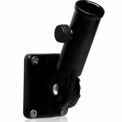 ANLEY 1 in. Multi-Position Black Aluminum FlagPole Bracket