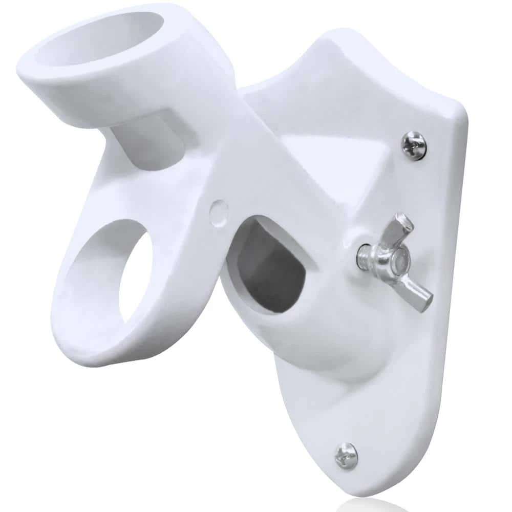 ANLEY 1 in. 2-Position White Aluminum Flagpole Bracket 3 ANLEY 1 in. 2-Position White Aluminum Flagpole Bracket
