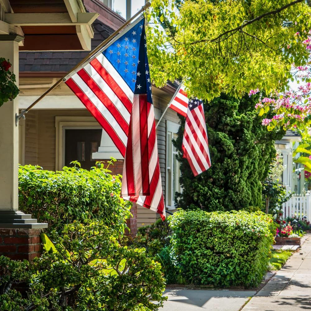 ANLEY 1 in. 2-Position White Aluminum Flagpole Bracket 9 ANLEY 1 in. 2-Position White Aluminum Flagpole Bracket - Image 7