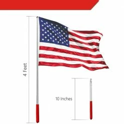 ANLEY 4 ft. Telescopic Handheld Flagpoles, Portable Staff with Clips for Tour Guides 11 ANLEY 4 ft. Telescopic Handheld Flagpoles, Portable Staff with Clips for Tour Guides -US Flora Bunda Sales 2022 anley flagpoles a flagpole handheld 4ft 1f 1000