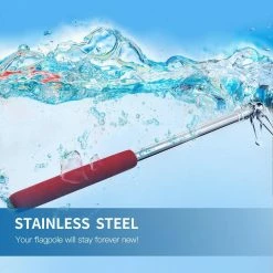 ANLEY 4 ft. Telescopic Handheld Flagpoles, Portable Staff with Clips for Tour Guides 12 ANLEY 4 ft. Telescopic Handheld Flagpoles, Portable Staff with Clips for Tour Guides -US Flora Bunda Sales 2022 anley flagpoles a flagpole handheld 4ft 44 1000