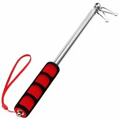 ANLEY 60 in. x 0.6 in. Telescopic Handheld Flagpoles, Portable Staff with Clips for Tour Guides