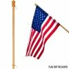 ANLEY 4.6 ft. Pine Wooden House Flagpole - for Sleeve House Flags 28" x 40"- Pack of 2 -US Flora Bunda Sales 2022 anley flagpoles a flagpole house wooden 2pc 64 1000