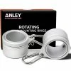 ANLEY 1 in. Black Aluminum Flagpole Mounting Rings Set (Pack of 2) -US Flora Bunda Sales 2022 anley flagpoles a flagpole ri sil b 1in 64 1000