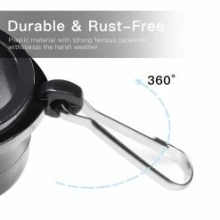 ANLEY 1 in. Dia Tangle Free Flagpole Mounting Ring Clip Rotating with Metal Clips (2-Piece) -US Flora Bunda Sales 2022 anley flagpoles a flagpole ring black 4f 1000