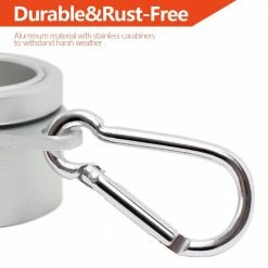 ANLEY 1.26 in. Dia Flag Pole Silver Aluminum Mounting Rings 360-Degree Anti Wrap with Carabiner (2-Pack) 11 ANLEY 1.26 in. Dia Flag Pole Silver Aluminum Mounting Rings 360-Degree Anti Wrap with Carabiner (2-Pack) -US Flora Bunda Sales 2022 anley flagpoles a flagpole ring sil 1 26 4f 1000