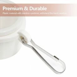 ANLEY 1.26 in. Dia Tangle Free Flag Pole Mounting Ring Clip Rotating Flapole Mounting Rings with Metal Clips (2-Piece) -US Flora Bunda Sales 2022 anley flagpoles a flagpole ring w 1 26 4f 1000