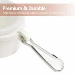 ANLEY 1.5 in. Plastic Flagpole Mounting Rings Set - Ideal for 1.5 Inch Maximum Diameter Flag Pole (White, Pack of 2) -US Flora Bunda Sales 2022 anley flagpoles a flagpole ring w 1 5 4f 1000