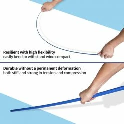 ANLEY 10 ft. Retractable Fiberglass Telescopic Flagpole - Outdoor Telescoping Flag Pole (Pack of 2) -US Flora Bunda Sales 2022 anley flagpoles a flagpole telescopic 10ft 2pc 1f 1000