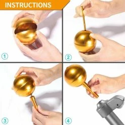 ANLEY 3 in. Authentic Flagpole Ball Top Ornament Replacement - Gold Anodized Aluminum Finish 10 ANLEY 3 in. Authentic Flagpole Ball Top Ornament Replacement - Gold Anodized Aluminum Finish -US Flora Bunda Sales 2022 anley flagpoles a flagpole top ball 1 4f 1000