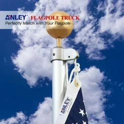 ANLEY 2 in. Diameter Authentic FlagPole Truck with Nylon Pulley - Heavy Duty Flag Pole Halyard Stationary Truck -US Flora Bunda Sales 2022 anley flagpoles a flagpole truck 1 44 1000