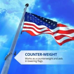 ANLEY Authentic Beaded Flag Retainer Ring for Both Internal & External Halyard Flagpole 10 ANLEY Authentic Beaded Flag Retainer Ring for Both Internal & External Halyard Flagpole -US Flora Bunda Sales 2022 anley flagpoles a pole retainer gray 1f 1000