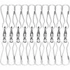 ANLEY Stainless Windsock Clips with 3 in. Dual Swivel Hook, 360° Rotatable and Anti-Wrap (Pack of 10) -US Flora Bunda Sales 2022 anley flagpoles a windsock swivelclip 10pc 64 1000