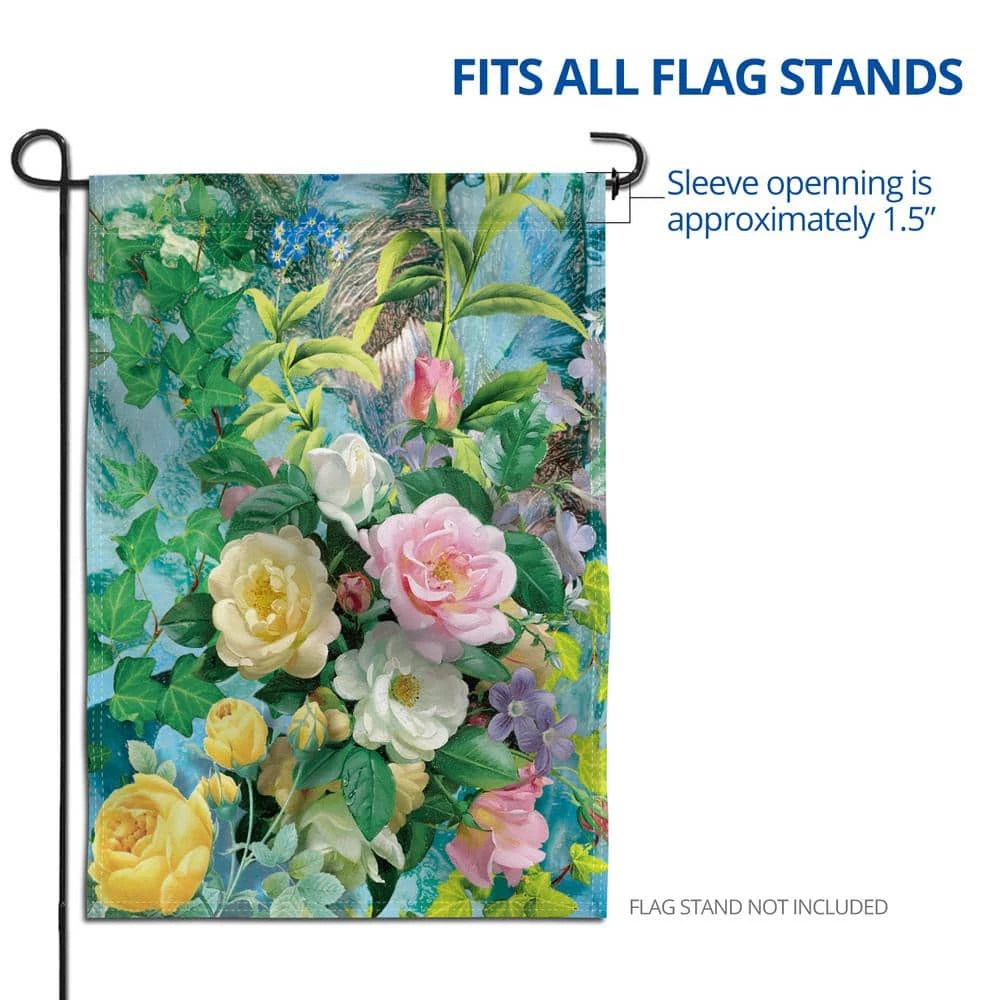 ANLEY 18 in. x 12.5 in. Camellia Rose Flower Decorative Garden Flags 8 ANLEY 18 in. x 12.5 in. Camellia Rose Flower Decorative Garden Flags - Image 6
