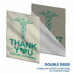 ANLEY 18 in. x 12.5 in. Double Sided Premium Garden Flag, Thank You Doctors and Nurses Decorative Garden Flags -US Flora Bunda Sales 2022 anley garden flags a flag garden n43 44 1000