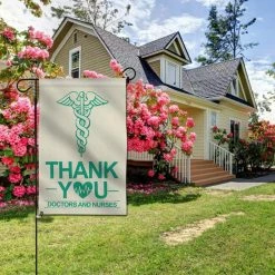 ANLEY 18 in. x 12.5 in. Double Sided Premium Garden Flag, Thank You Doctors and Nurses Decorative Garden Flags -US Flora Bunda Sales 2022 anley garden flags a flag garden n43 4f 1000