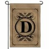 ANLEY 12.5 in. x 18 in. Classic Monogram Letter D Double-Sided Garden Flag, Family Last Name Initial Yard Flags -US Flora Bunda Sales 2022 anley garden flags a flag garden n45 d 64 1000