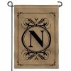 ANLEY 18 in. x 12.5 in. Classic Monogram Letter N Garden Flag, Double Sided Family Last Name Initial Yard Flags -US Flora Bunda Sales 2022 anley garden flags a flag garden n45 n 64 1000