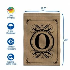 ANLEY 18 in. x 12.5 in. Classic Monogram Letter O Garden Flag, Double Sided Family Last Name Initial Yard Flags 11 ANLEY 18 in. x 12.5 in. Classic Monogram Letter O Garden Flag, Double Sided Family Last Name Initial Yard Flags -US Flora Bunda Sales 2022 anley garden flags a flag garden n45 o 1f 1000