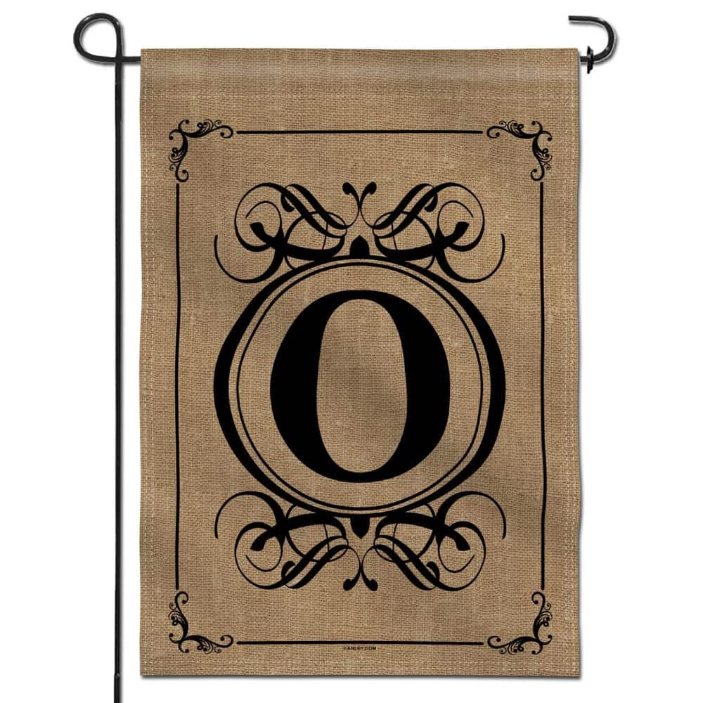 ANLEY 18 in. x 12.5 in. Classic Monogram Letter O Garden Flag, Double Sided Family Last Name Initial Yard Flags 3 ANLEY 18 in. x 12.5 in. Classic Monogram Letter O Garden Flag, Double Sided Family Last Name Initial Yard Flags