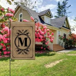 ANLEY 18 in. x 12.5 in. Classic Monogram Letter P Garden Flag, Double Sided Family Last Name Initial Yard Flags -US Flora Bunda Sales 2022 anley garden flags a flag garden n45 p 4f 1000