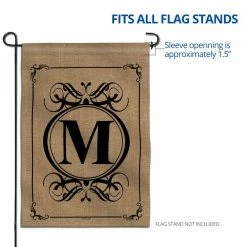 ANLEY 18 in. x 12.5 in. Classic Monogram Letter P Garden Flag, Double Sided Family Last Name Initial Yard Flags -US Flora Bunda Sales 2022 anley garden flags a flag garden n45 p fa 1000