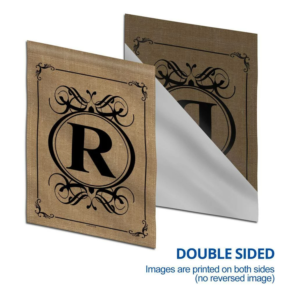 ANLEY 12.5 in. x 18 in. Classic Monogram Letter R Double Sided Garden Flag, Family Last Name Initial Yard Flags 7 ANLEY 12.5 in. x 18 in. Classic Monogram Letter R Double Sided Garden Flag, Family Last Name Initial Yard Flags - Image 5