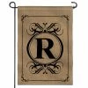 ANLEY 12.5 in. x 18 in. Classic Monogram Letter R Double Sided Garden Flag, Family Last Name Initial Yard Flags -US Flora Bunda Sales 2022 anley garden flags a flag garden n45 r 64 1000