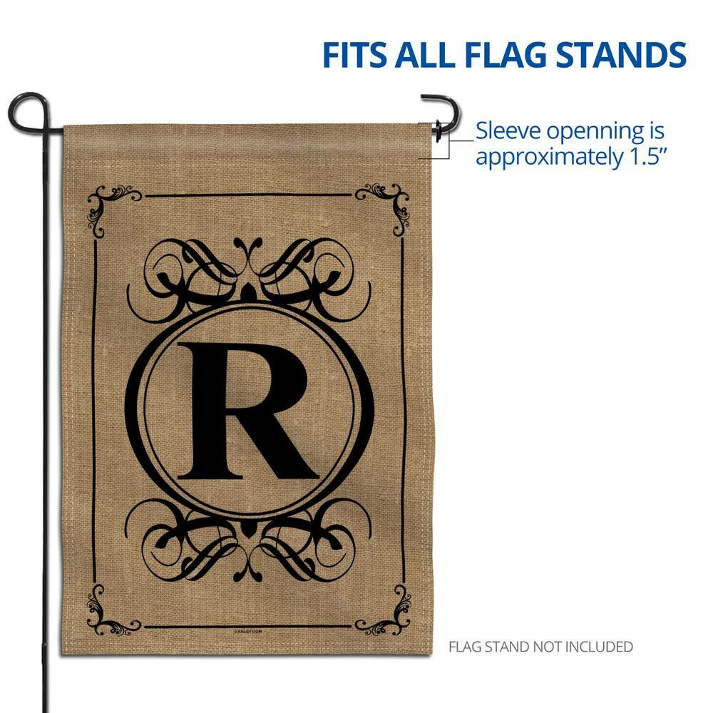 ANLEY 12.5 in. x 18 in. Classic Monogram Letter R Double Sided Garden Flag, Family Last Name Initial Yard Flags 8 ANLEY 12.5 in. x 18 in. Classic Monogram Letter R Double Sided Garden Flag, Family Last Name Initial Yard Flags - Image 6