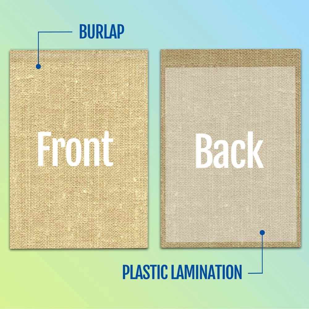 ANLEY 18 in. x 12.5 in. Blank Burlap Garden Flag, DIY Personalized Craft Banner (4-Pack) 8 ANLEY 18 in. x 12.5 in. Blank Burlap Garden Flag, DIY Personalized Craft Banner (4-Pack) - Image 6