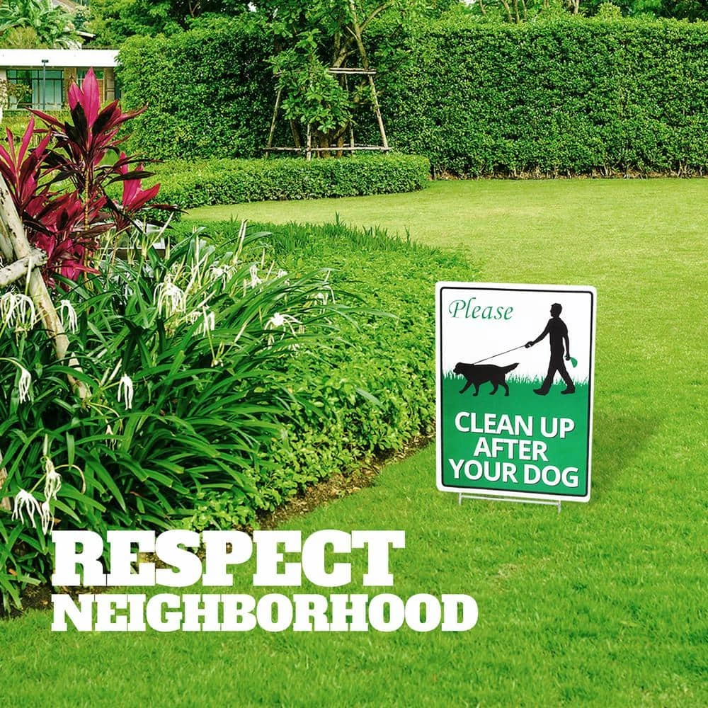 ANLEY 12 in. x 9 in. Clean Up After Your Dog Yard Sign, No Pooping Peeing Dogs Lawn Signs 9 ANLEY 12 in. x 9 in. Clean Up After Your Dog Yard Sign, No Pooping Peeing Dogs Lawn Signs - Image 7