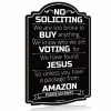 ANLEY 12 in. x 8 in. No Soliciting Sign - Do Not Ring The Bell