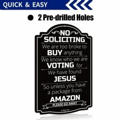 ANLEY 12 in. x 8 in. No Soliciting Sign - Do Not Ring The Bell -US Flora Bunda Sales 2022 anley garden statues a sign nosoliciting big fa 1000