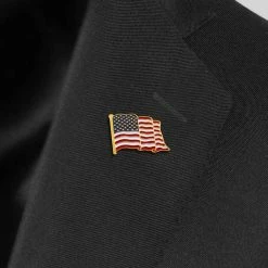 ANLEY 1 in. x 0.8 in. Flag Lapel Pin Waving US Flag Pins Patriotic American Emblem Exquisite Enamel (Pack of 10) -US Flora Bunda Sales 2022 anley house flags a brooch flag us 10pc 44 1000