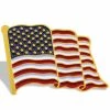 ANLEY 1 in. x 0.8 in. Flag Lapel Pin Waving US Flag Pins Patriotic American Emblem Exquisite Enamel, Lightweight Durable -US Flora Bunda Sales 2022 anley house flags a brooch flag us 64 1000