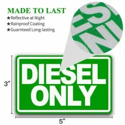 ANLEY 5 in. x 3 in. Diesel Only Decal Reflective Diesel Only Sign on Fuel Tank Signage to Prevent User Error (3-Pack) 11 ANLEY 5 in. x 3 in. Diesel Only Decal Reflective Diesel Only Sign on Fuel Tank Signage to Prevent User Error (3-Pack) -US Flora Bunda Sales 2022 anley house flags a decal desselonly 3pc 4f 1000