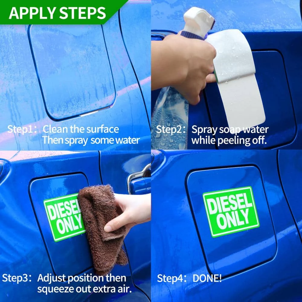 ANLEY 5 in. x 3 in. Diesel Only Decal Reflective Diesel Only Sign on Fuel Tank Signage to Prevent User Error (3-Pack) 9 ANLEY 5 in. x 3 in. Diesel Only Decal Reflective Diesel Only Sign on Fuel Tank Signage to Prevent User Error (3-Pack) - Image 7