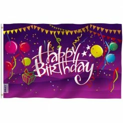 ANLEY Fly Breeze 3 ft. x 5 ft. Polyester Happy Birthday Flag