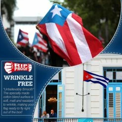 ANLEY 3 ft. x 5 ft. Rip-Proof Technology Double Sided 3-Ply Puerto Rico Flag -US Flora Bunda Sales 2022 anley house flags a flag d puertorico 44 1000