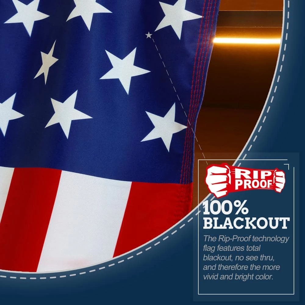 ANLEY 3 ft. x 5 ft. Rip-Proof Technology Double Sided 3-Ply American USA Flag Longest Lasting USA Flags 6 ANLEY 3 ft. x 5 ft. Rip-Proof Technology Double Sided 3-Ply American USA Flag Longest Lasting USA Flags - Image 4