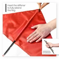 ANLEY 1-2/3 ft. x 2 ft. Diver Down Warning Flag with Removable Stiffening Pole -US Flora Bunda Sales 2022 anley house flags a flag dive 4f 1000