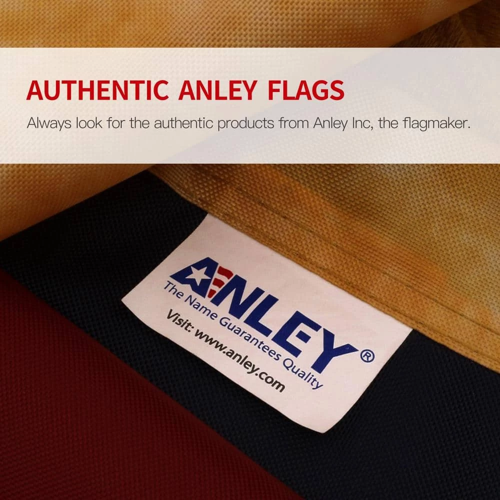 ANLEY 1.5 ft. x 3 ft. Vintage Style Tea Stained USA Pleated Fan Flag Nylon -Antiqued USA Pleated Fan Flags (2-Pack) 8 ANLEY 1.5 ft. x 3 ft. Vintage Style Tea Stained USA Pleated Fan Flag Nylon -Antiqued USA Pleated Fan Flags (2-Pack) - Image 6