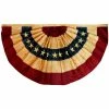 ANLEY 3 ft. x 6 ft. Vintage Style Tea Stained USA Pleated Fan Flag Nylon - Antiqued USA Pleated Fan Flags (2-Pack) -US Flora Bunda Sales 2022 anley house flags a flag fan us r 3x6ft 2pc 64 1000