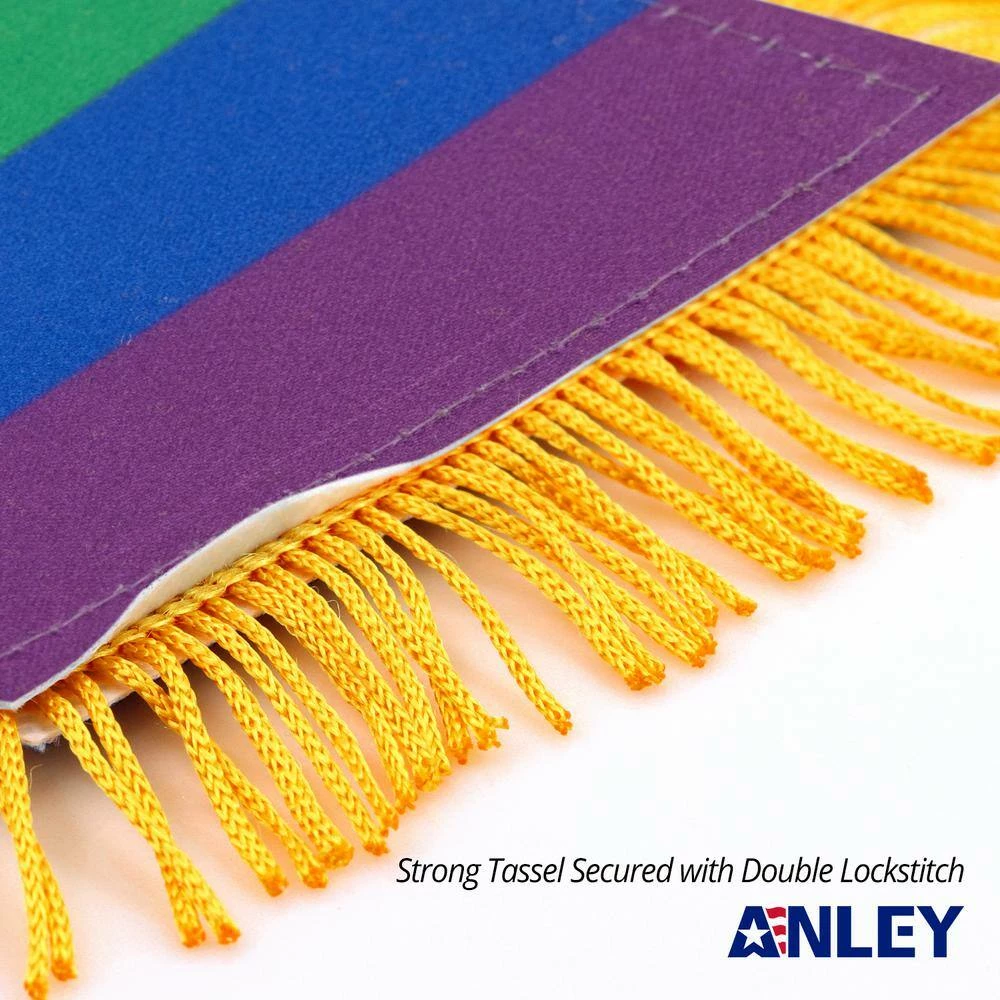 ANLEY 1/3 ft. x 1/2 ft. Rainbow Fringy Window Hanging Flag - Rainbow LGBT Gay Pride Hanging Flag 4 ANLEY 1/3 ft. x 1/2 ft. Rainbow Fringy Window Hanging Flag - Rainbow LGBT Gay Pride Hanging Flag - Image 2