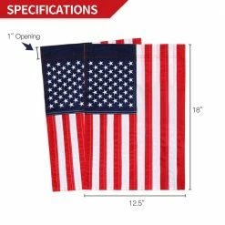 ANLEY 18 in. x 12.5 in. Embroidered Stars USA Garden Flag American July 4th United States Flags Sewn Stripes and Double Stitch -US Flora Bunda Sales 2022 anley house flags a flag garden us sewn 1f 1000