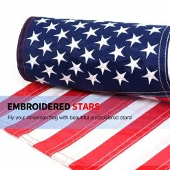 ANLEY 18 in. x 12.5 in. Embroidered Stars USA Garden Flag American July 4th United States Flags Sewn Stripes and Double Stitch -US Flora Bunda Sales 2022 anley house flags a flag garden us sewn 44 1000
