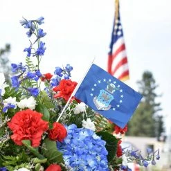 ANLEY 0.41 ft. x 0.67 ft. US Air Force Mini Flag - Hand Held Small Miniature United States Air Force Military Flags (12-Pack) -US Flora Bunda Sales 2022 anley house flags a flag min air 12pc 76 1000