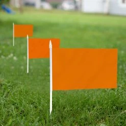 ANLEY 5/12 ft. x 2/3 ft. Orange Mini Flag - Hand-Held Small Miniature Solid Orange Blank Flags (12-Pack) -US Flora Bunda Sales 2022 anley house flags a flag min org 12pc 4f 1000