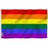 ANLEY Fly Breeze 4 ft. x 6 ft. Polyester Rainbow Flag 6 Stripes 2-Sided Flag Banner with Brass Grommets and Canvas Head -US Flora Bunda Sales 2022 anley house flags a flag rainbow 4x6ft 64 1000